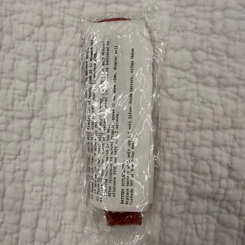 Vintage Disney 101 Dalmatians Red Digital Watch W/ Puppies Unopened UNTESTED
